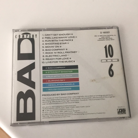 Bad company from 10 to 6 cd - Picture 2 of 6